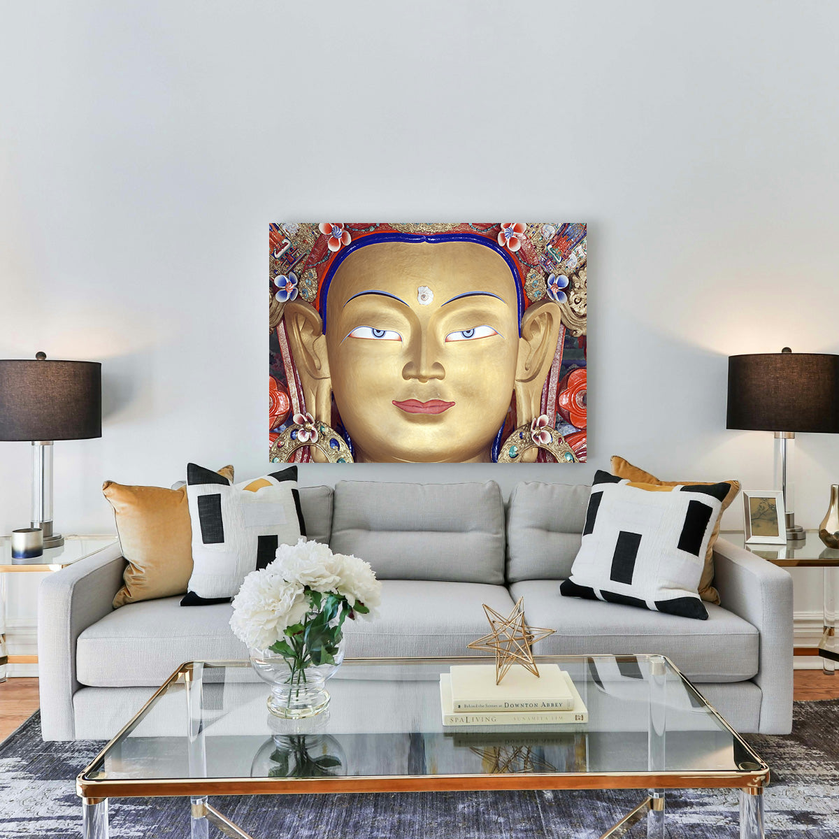 Maitreya Buddha Statue Wall Art