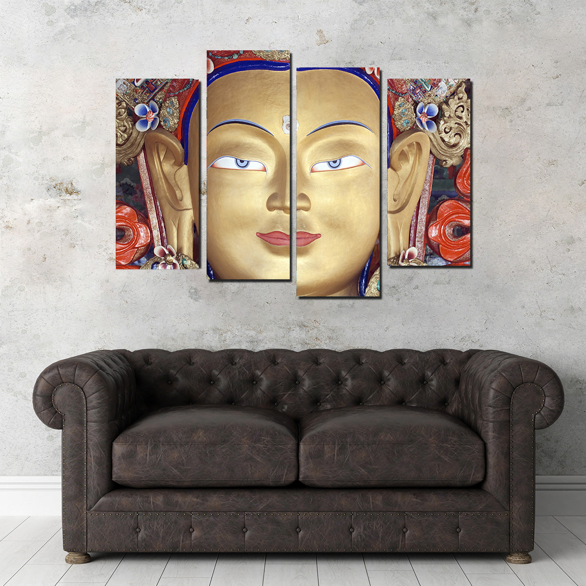 Maitreya Buddha Statue Wall Art