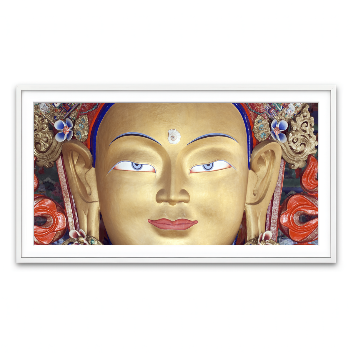 Framed Print 2x1 White