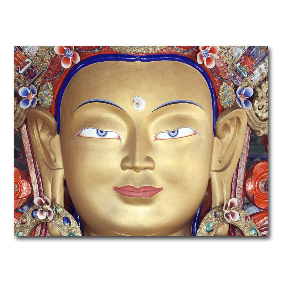 AUTO-MOCKUP WHITE | Maitreya Buddha statue | 1 Piece | Gallery Wrap Canvas | group=4x3