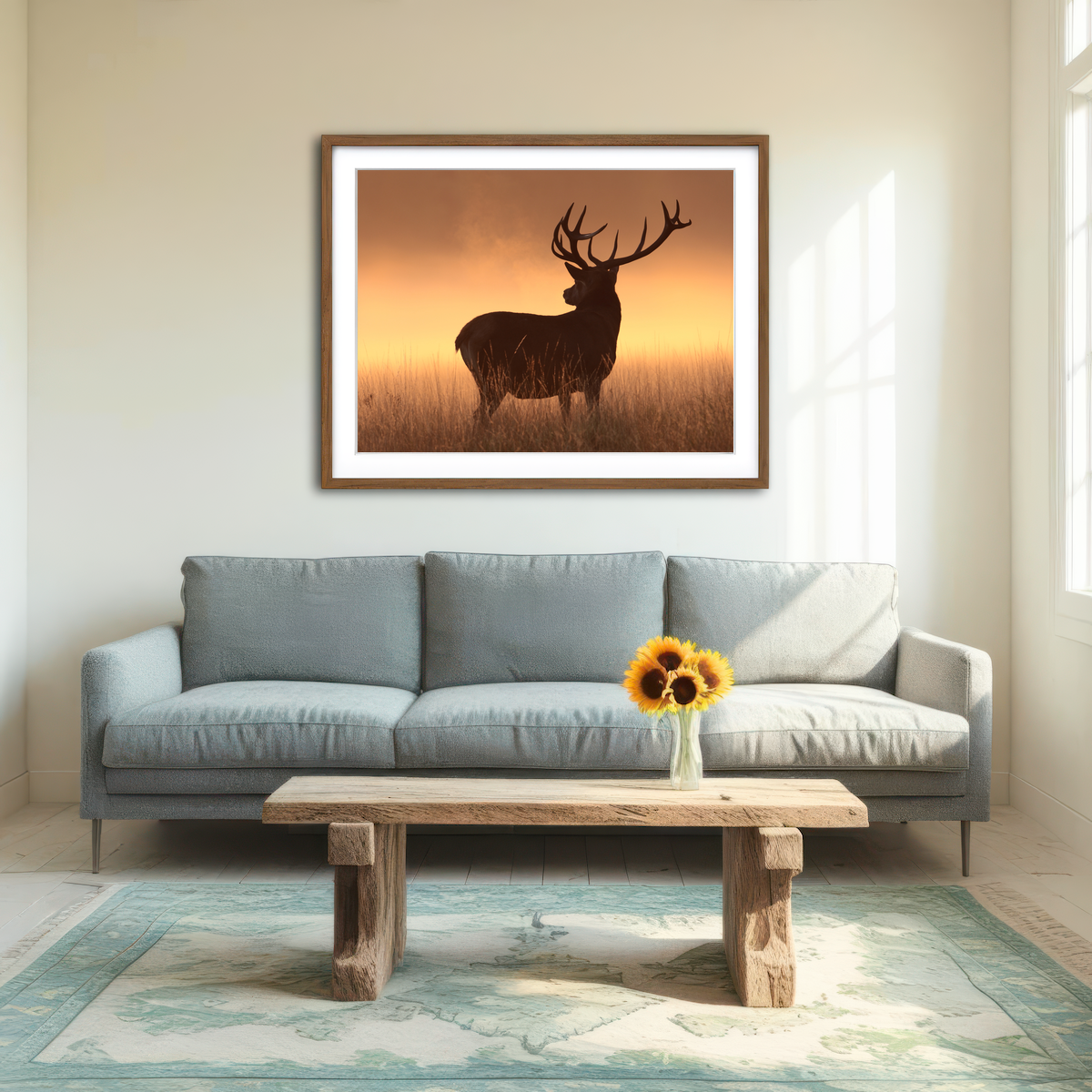 AUTO-MOCKUP ROOM | Majestic Deer Wall Art