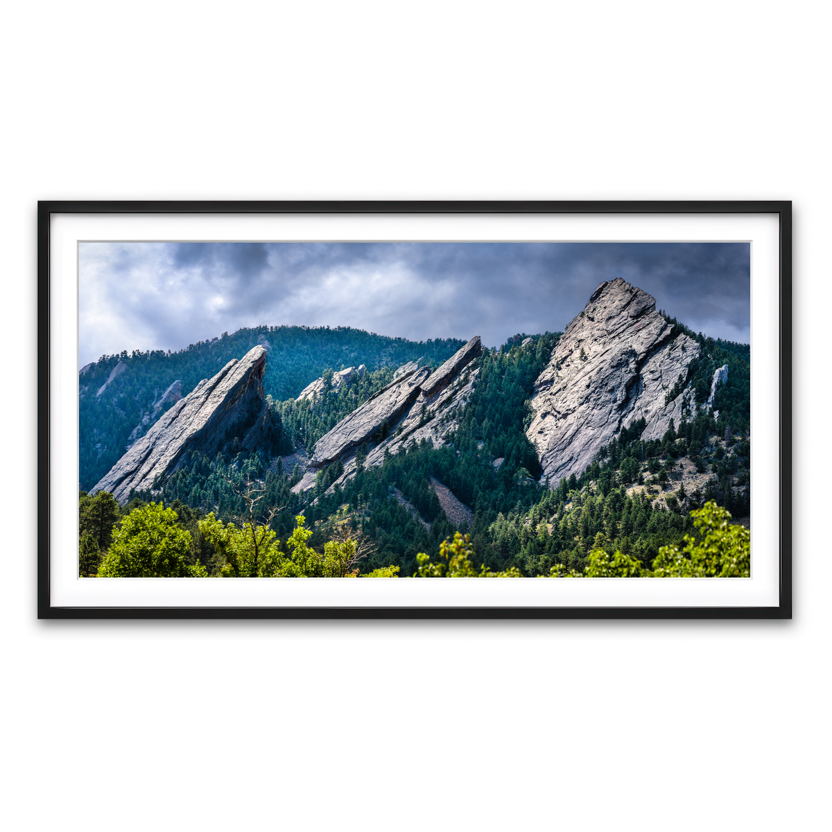 Framed Print 2x1 Black