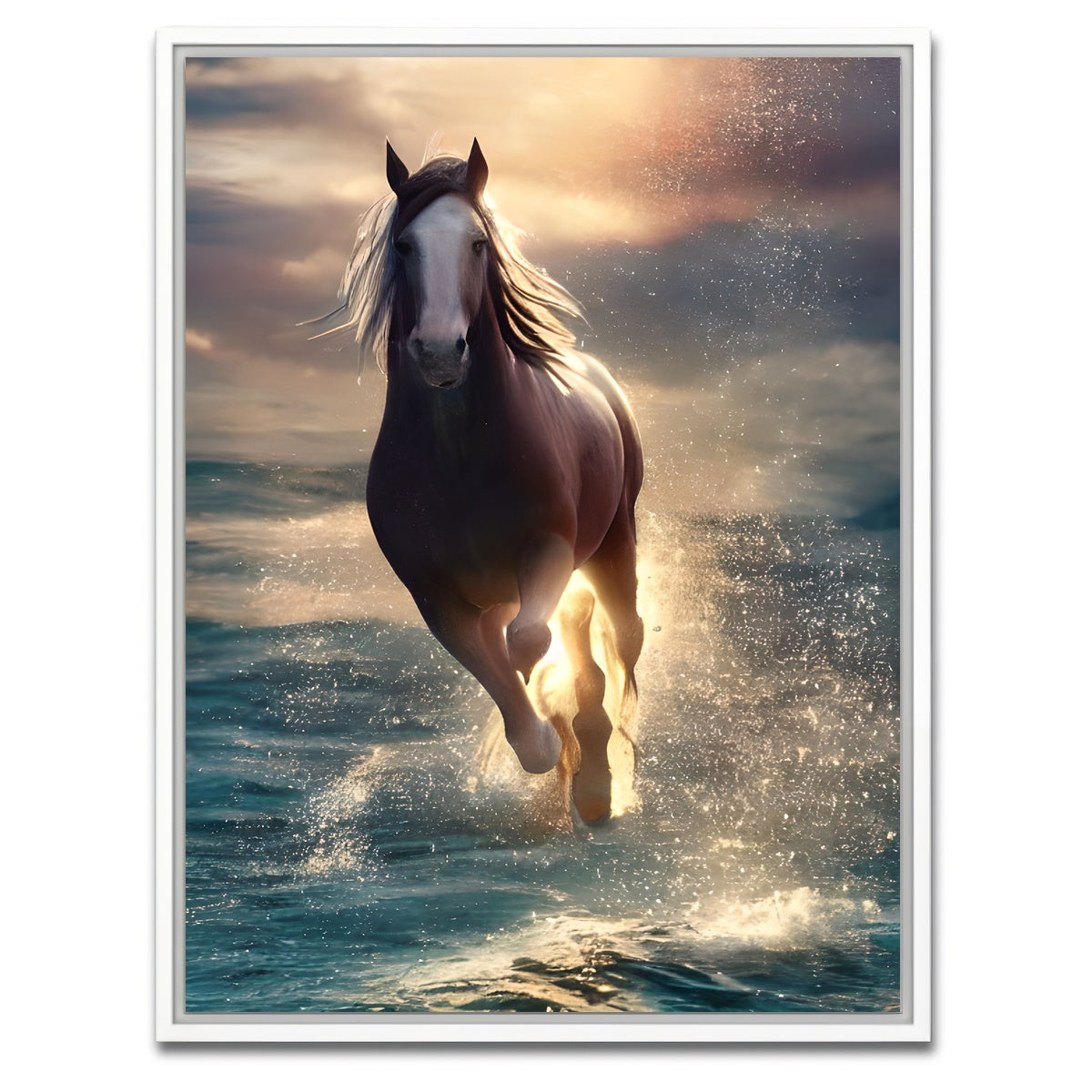 AUTO-MOCKUP WHITE | Majestic Horse | 1 Piece | White Framed Canvas | group=3x4