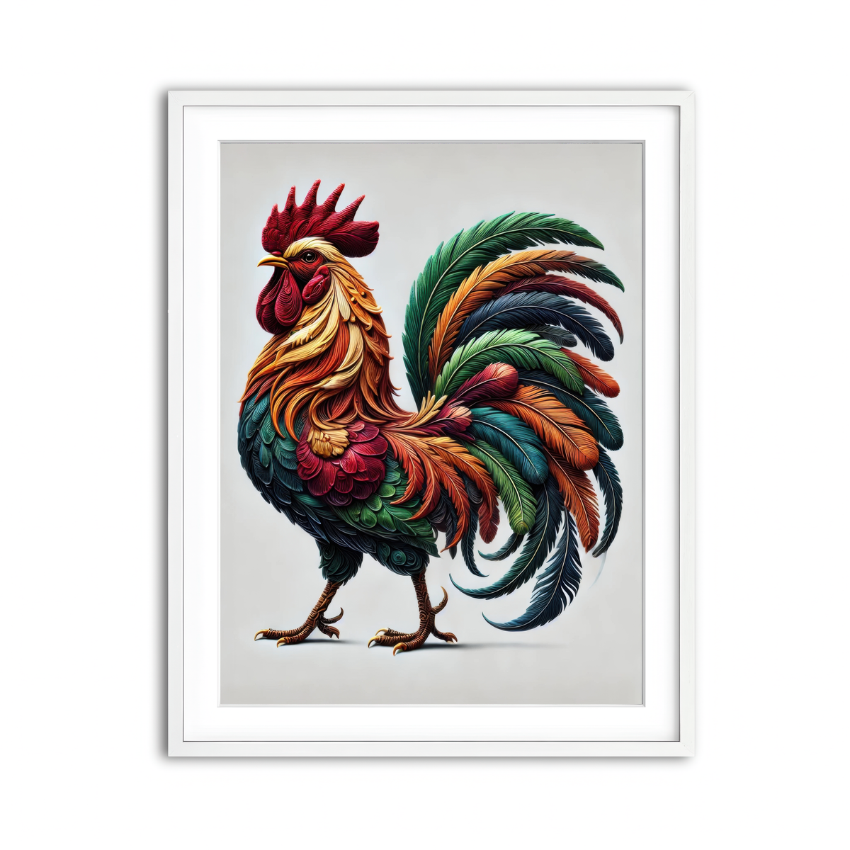 Framed Print 3x4 White