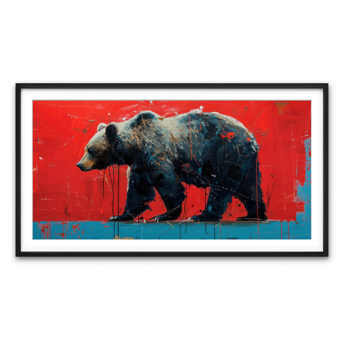 Framed Print 2x1 Black