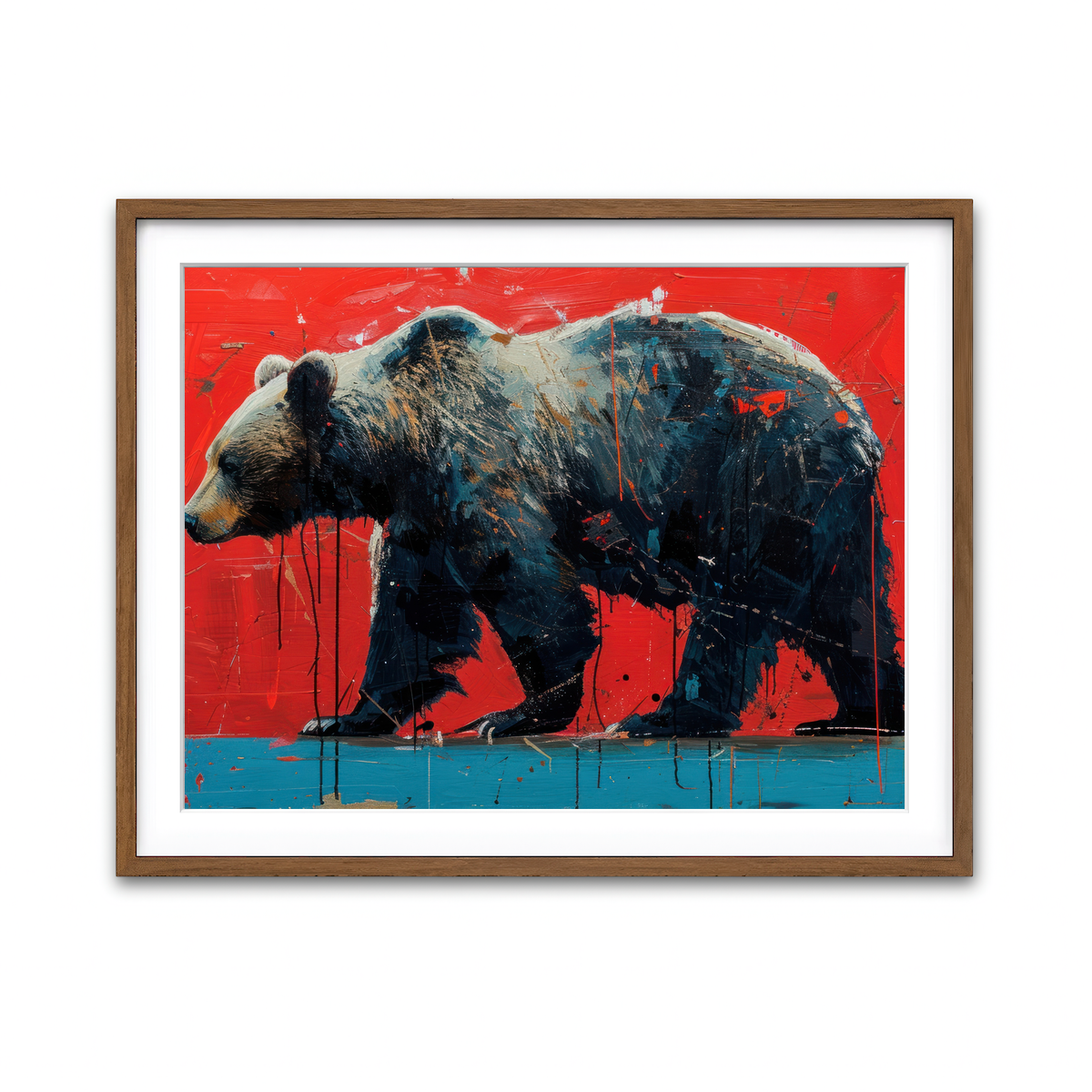 Framed Print 4x3 Walnut