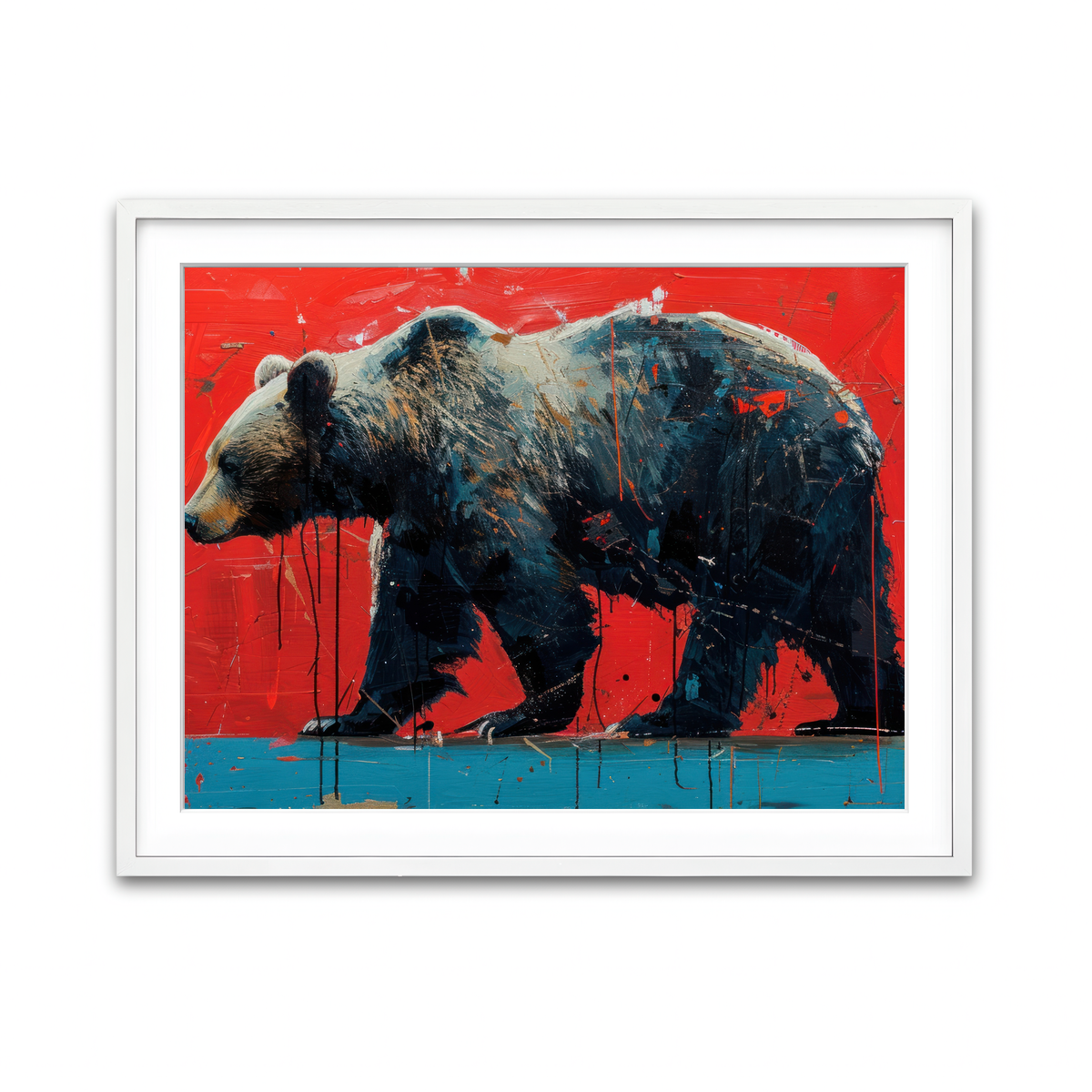 Framed Print 4x3 White