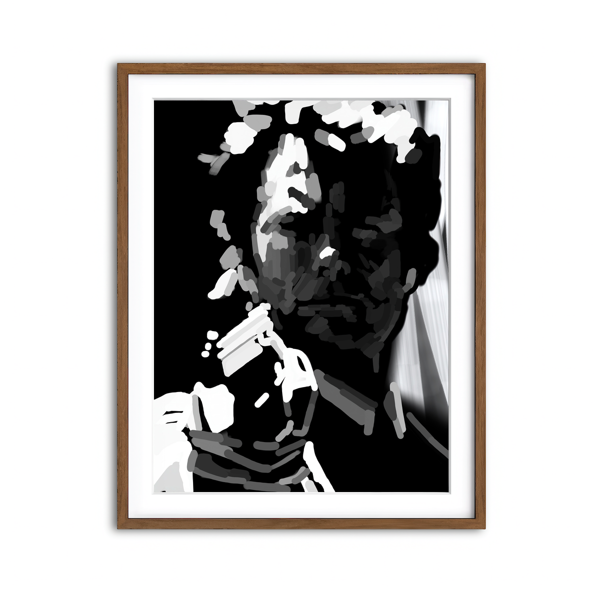 Framed Print 3x4 Walnut