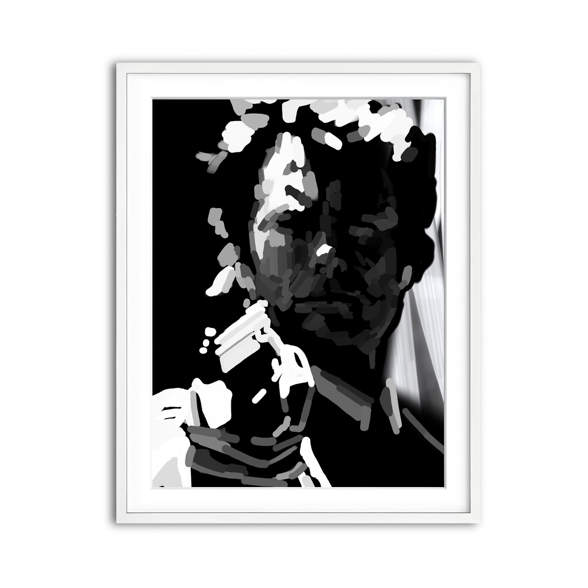 Framed Print 3x4 White
