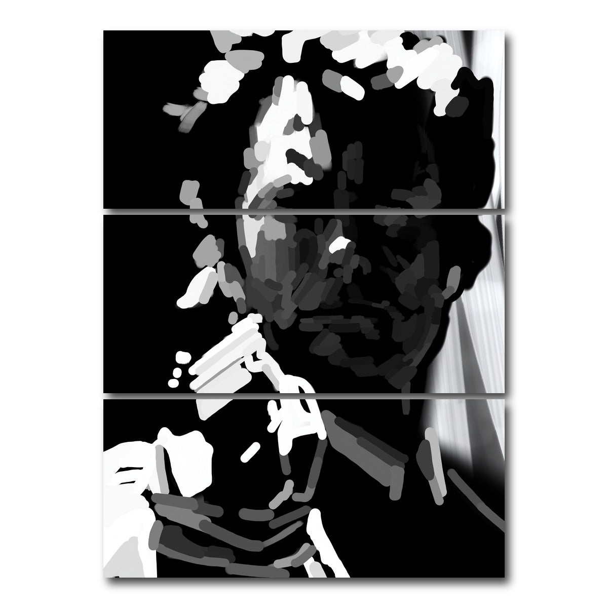 AUTO-MOCKUP WHITE | Make My Day | 3 Piece | Gallery Wrap Canvas | group=8x18_stacked