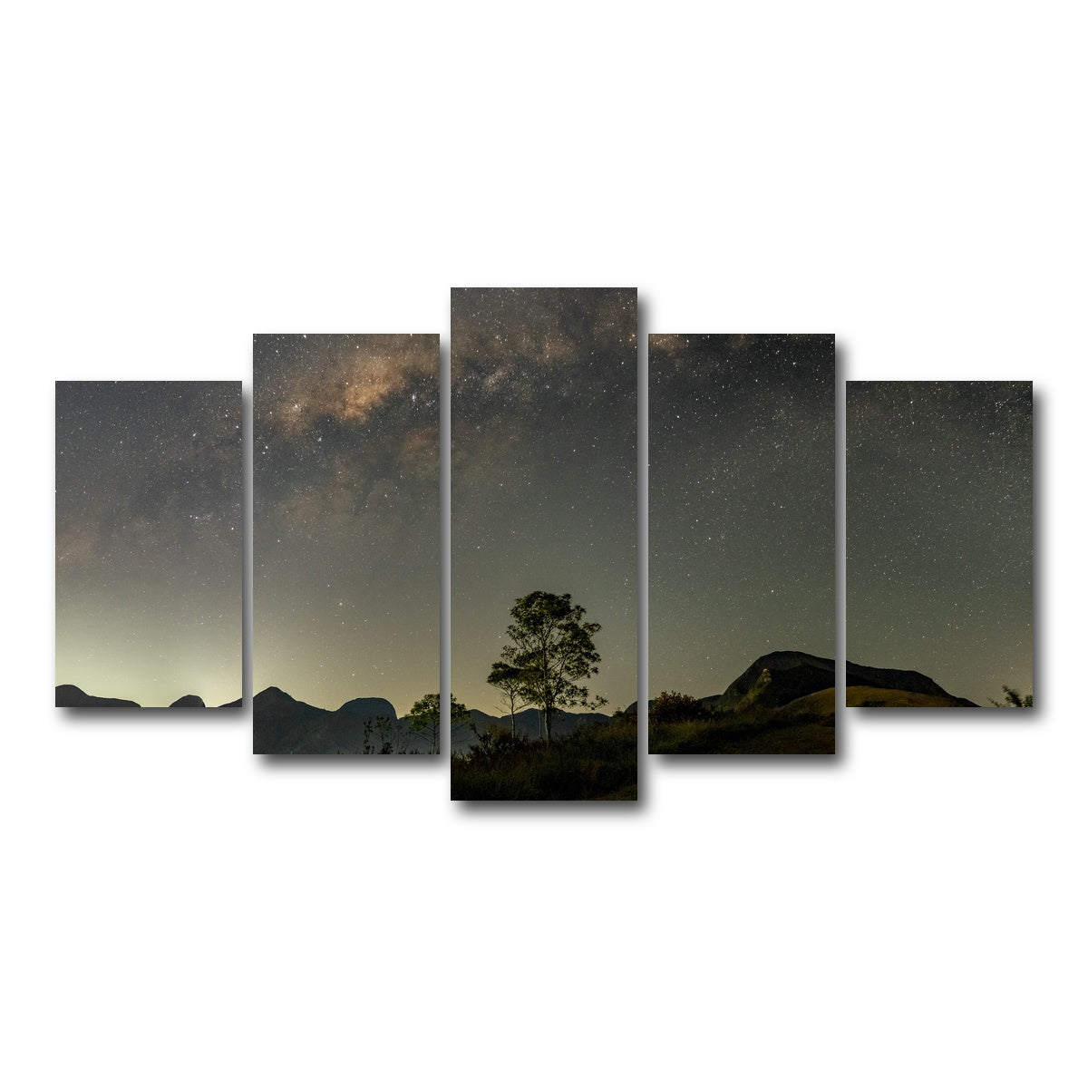 AUTO-MOCKUP WHITE | Make a wish to the Milky Way | 5 Piece | Gallery Wrap Canvas | group=5_normal