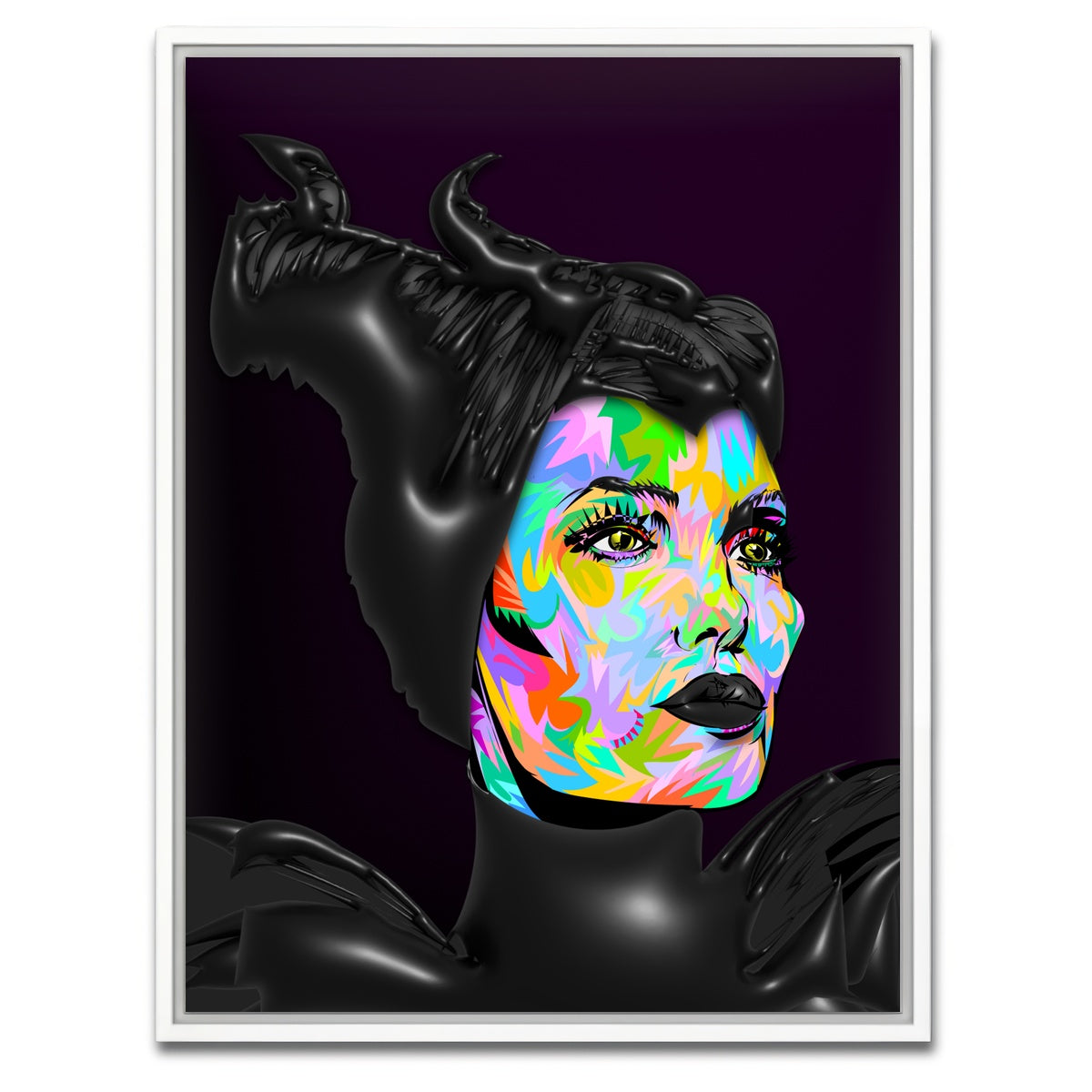 AUTO-MOCKUP WHITE | Maleficent | 1 Piece | White Framed Canvas | group=3x4