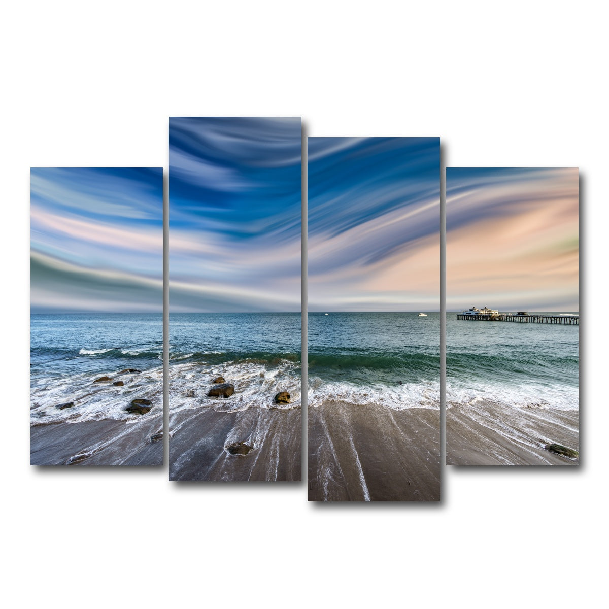 AUTO-MOCKUP WHITE | Malibu of My Dreams | 4 Piece | Gallery Wrap Canvas | group=4_normal