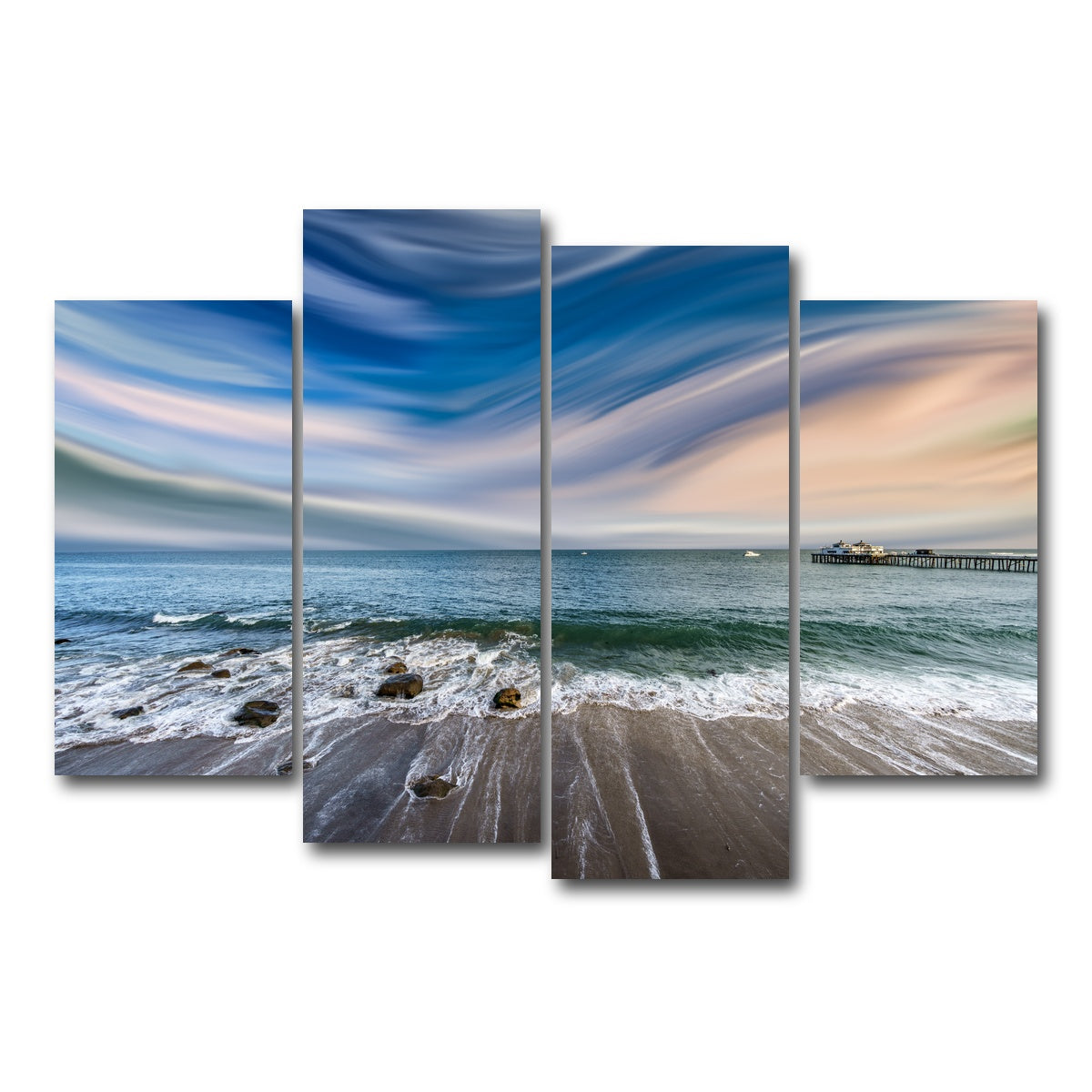 AUTO-MOCKUP WHITE | Malibu of My Dreams | 4 Piece | Gallery Wrap Canvas | group=4_short