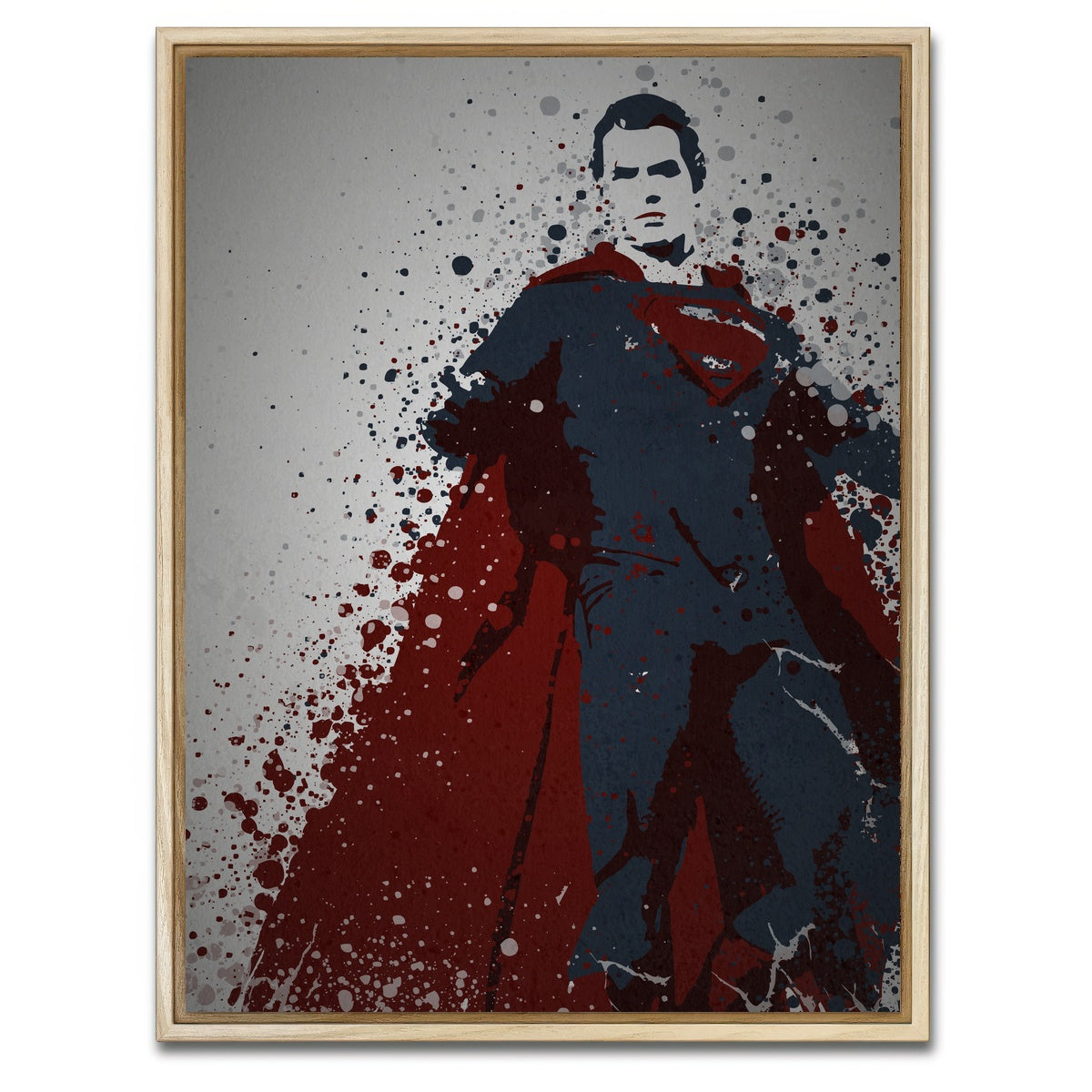 AUTO-MOCKUP WHITE | Man Of Steel | 1 Piece | Natural Framed Canvas | group=3x4