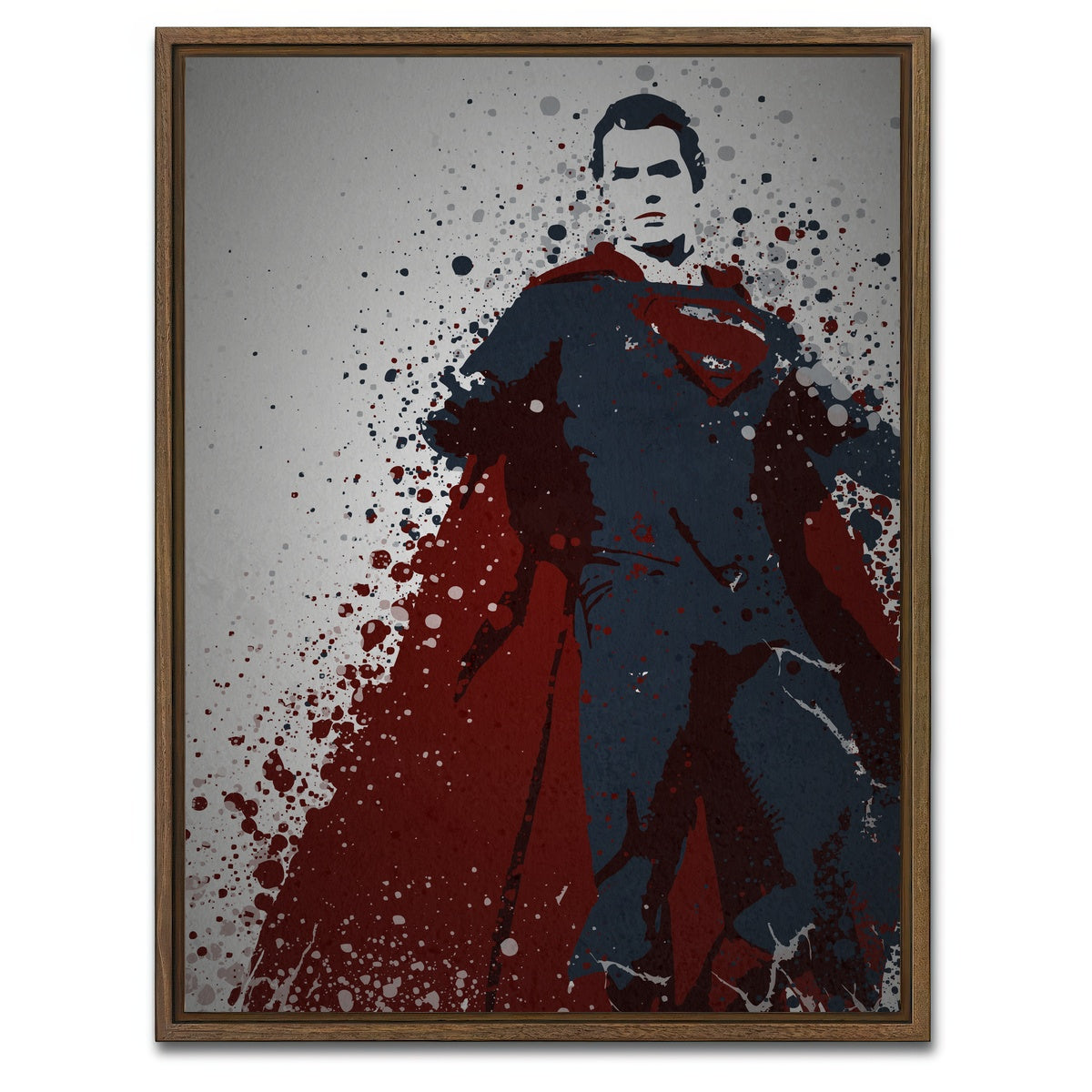 AUTO-MOCKUP WHITE | Man Of Steel | 1 Piece | Walnut Framed Canvas | group=3x4