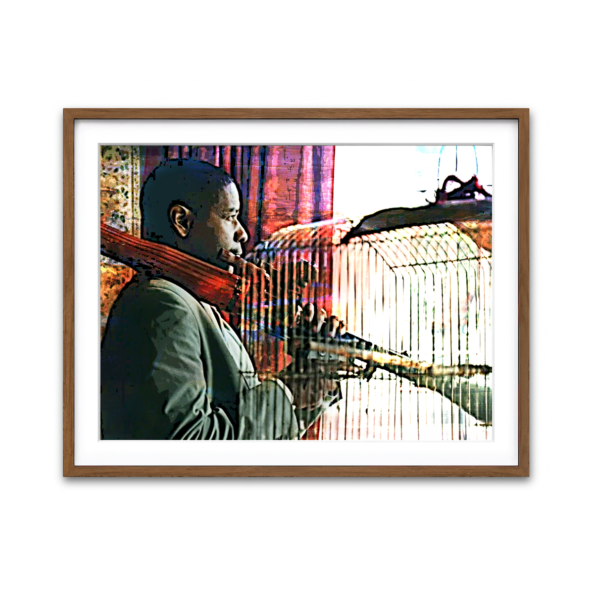 Framed Print 4x3 Walnut