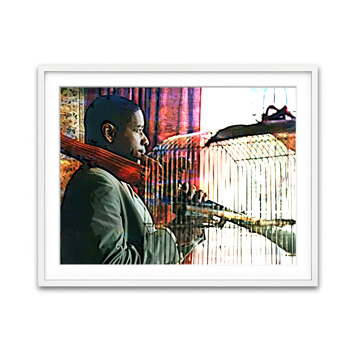 Framed Print 4x3 White