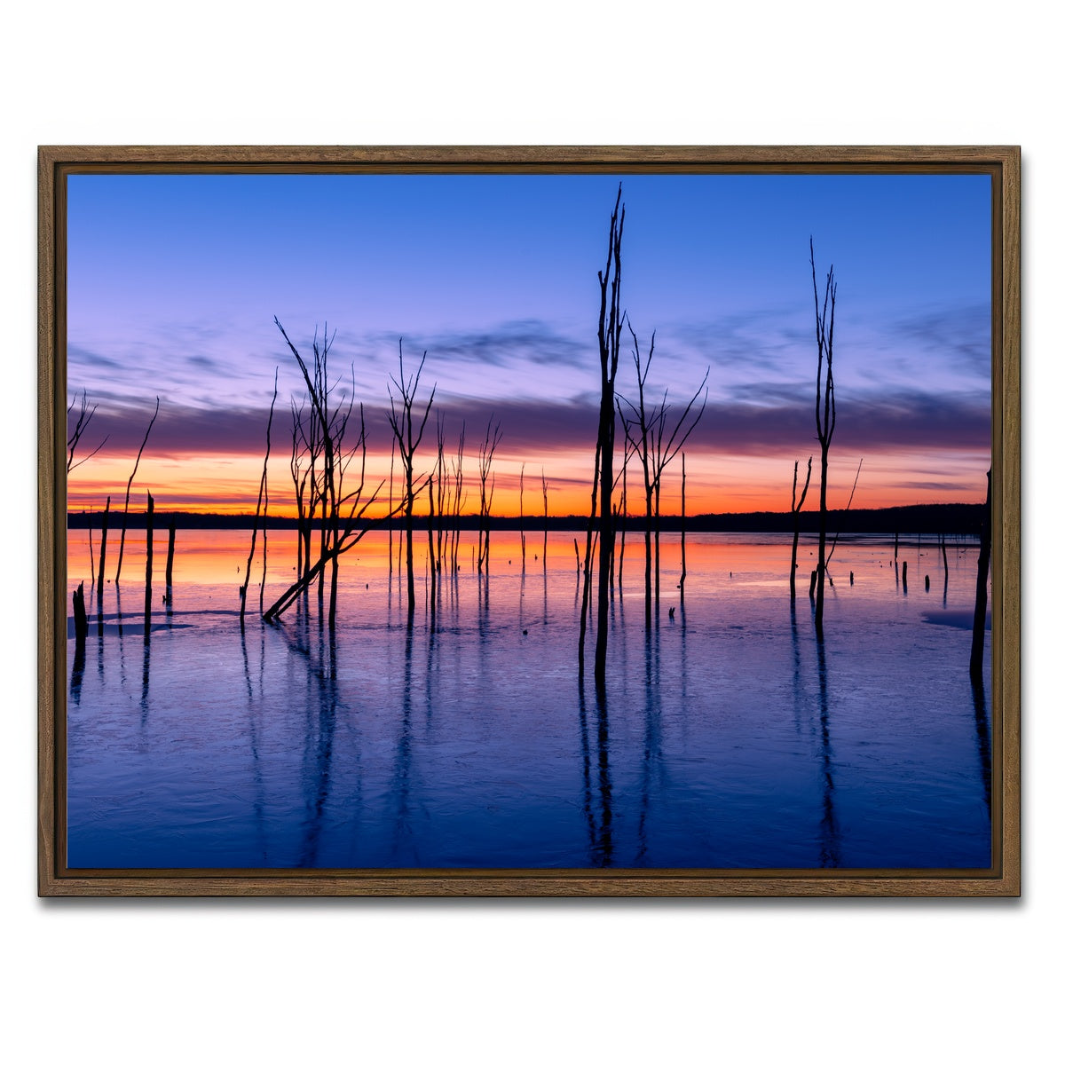 AUTO-MOCKUP WHITE | Manasquan Reservoir | 1 Piece | Walnut Framed Canvas | group=4x3
