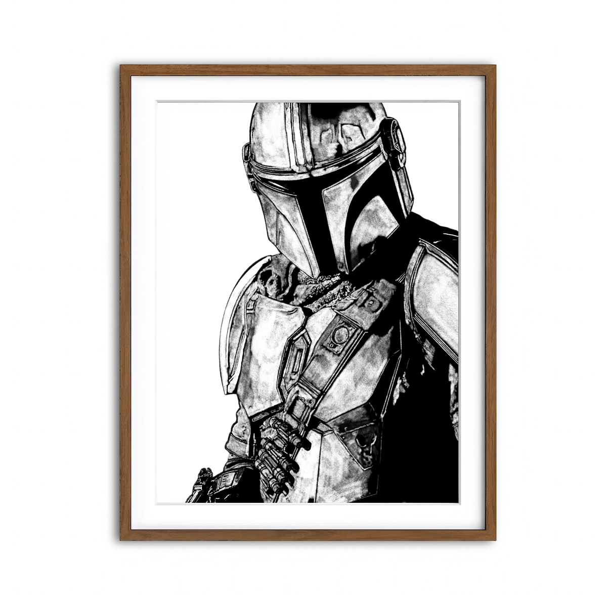 Framed Print 3x4 Walnut