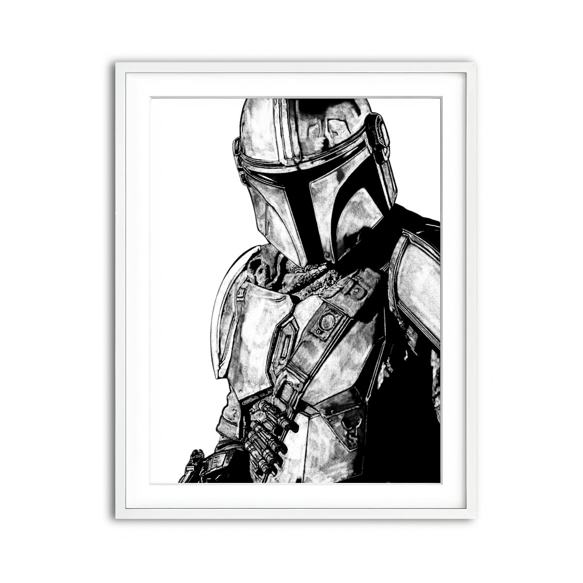 Framed Print 3x4 White