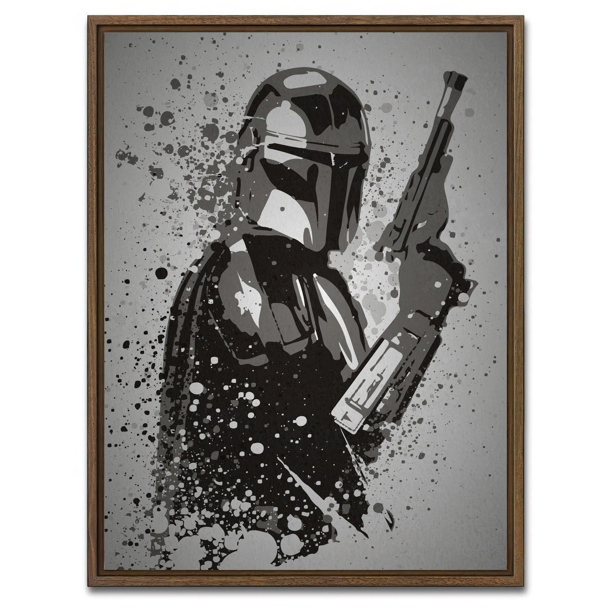 AUTO-MOCKUP WHITE | Mando | 1 Piece | Walnut Framed Canvas | group=3x4