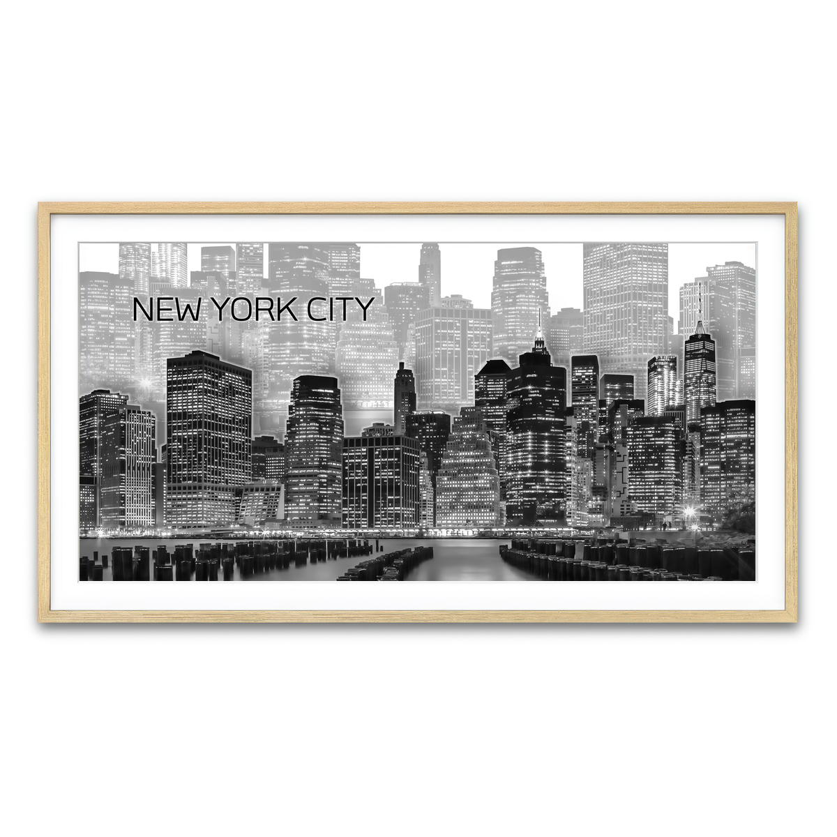 Framed Print 2x1 Natural