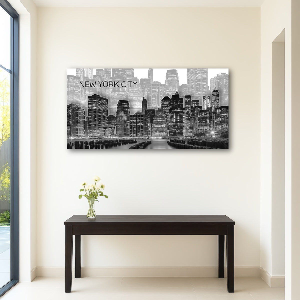 AUTO-MOCKUP ROOM | Manhattan Skyline Graphic Art