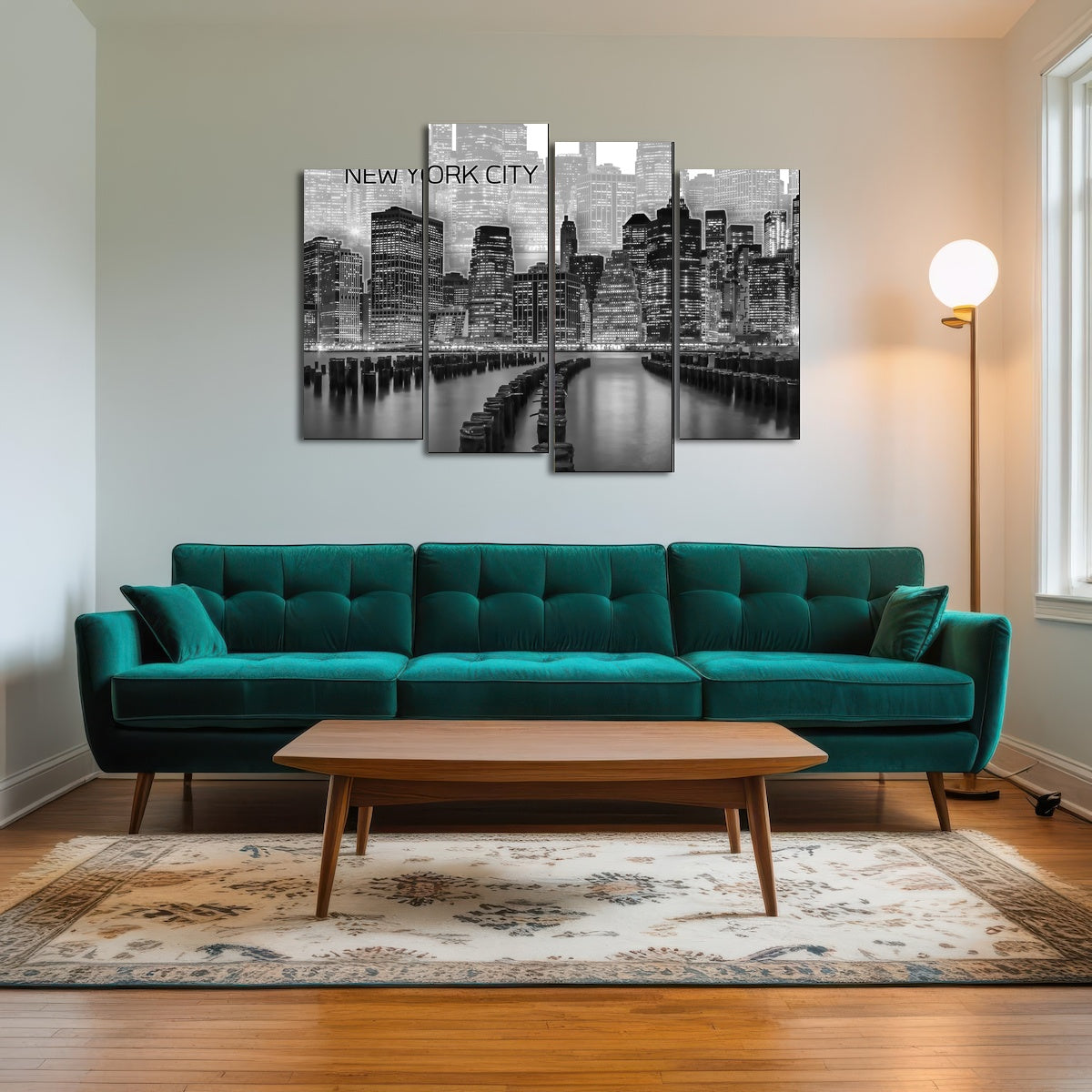 AUTO-MOCKUP ROOM | Manhattan Skyline Graphic Art