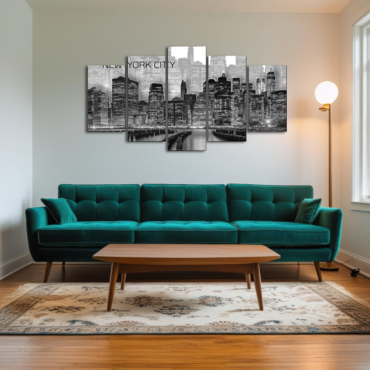 AUTO-MOCKUP ROOM | Manhattan Skyline Graphic Art