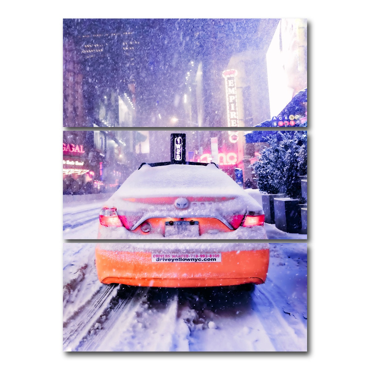 AUTO-MOCKUP WHITE | Manhattan Snow Storm | 3 Piece | Gallery Wrap Canvas | group=8x18_stacked