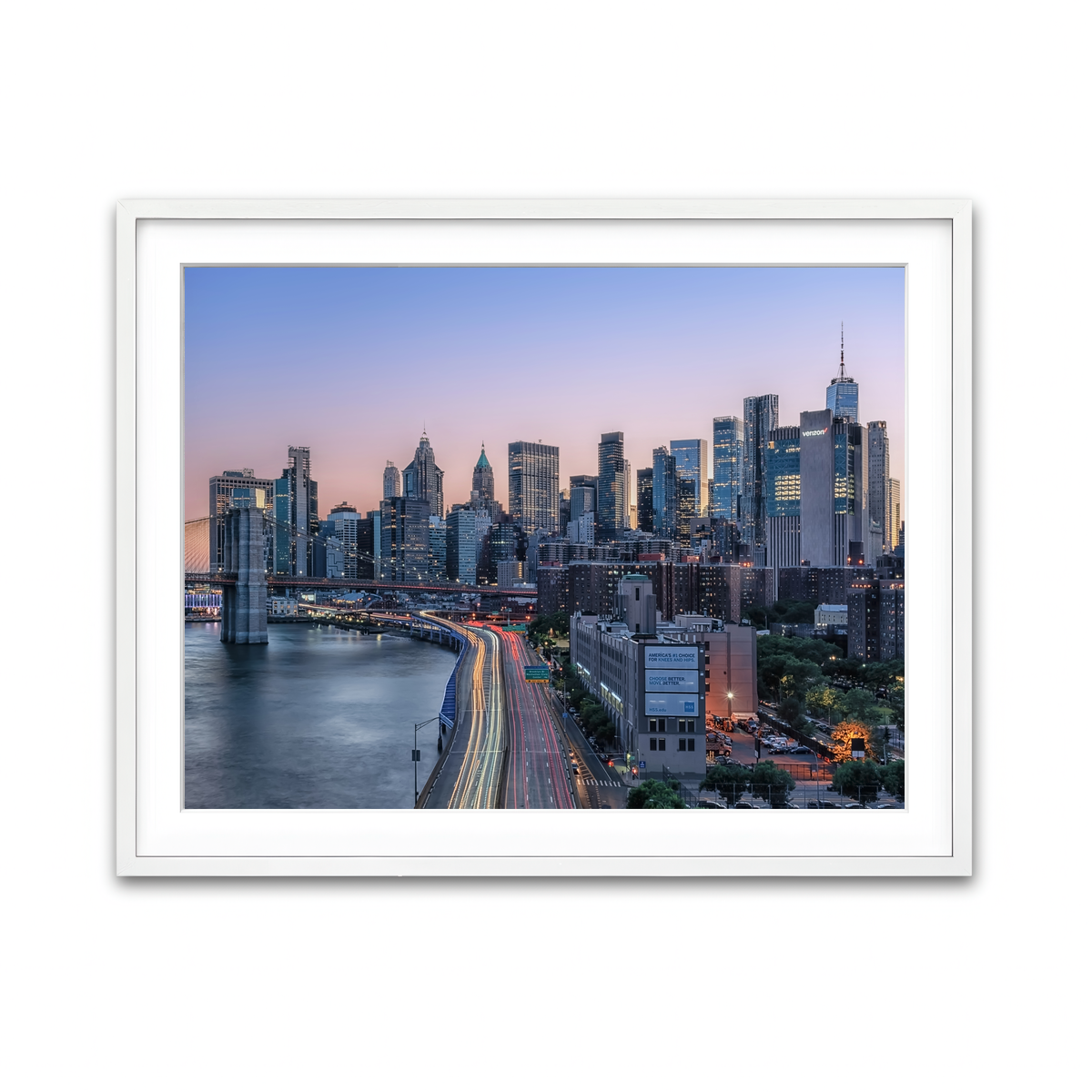Framed Print 4x3 White