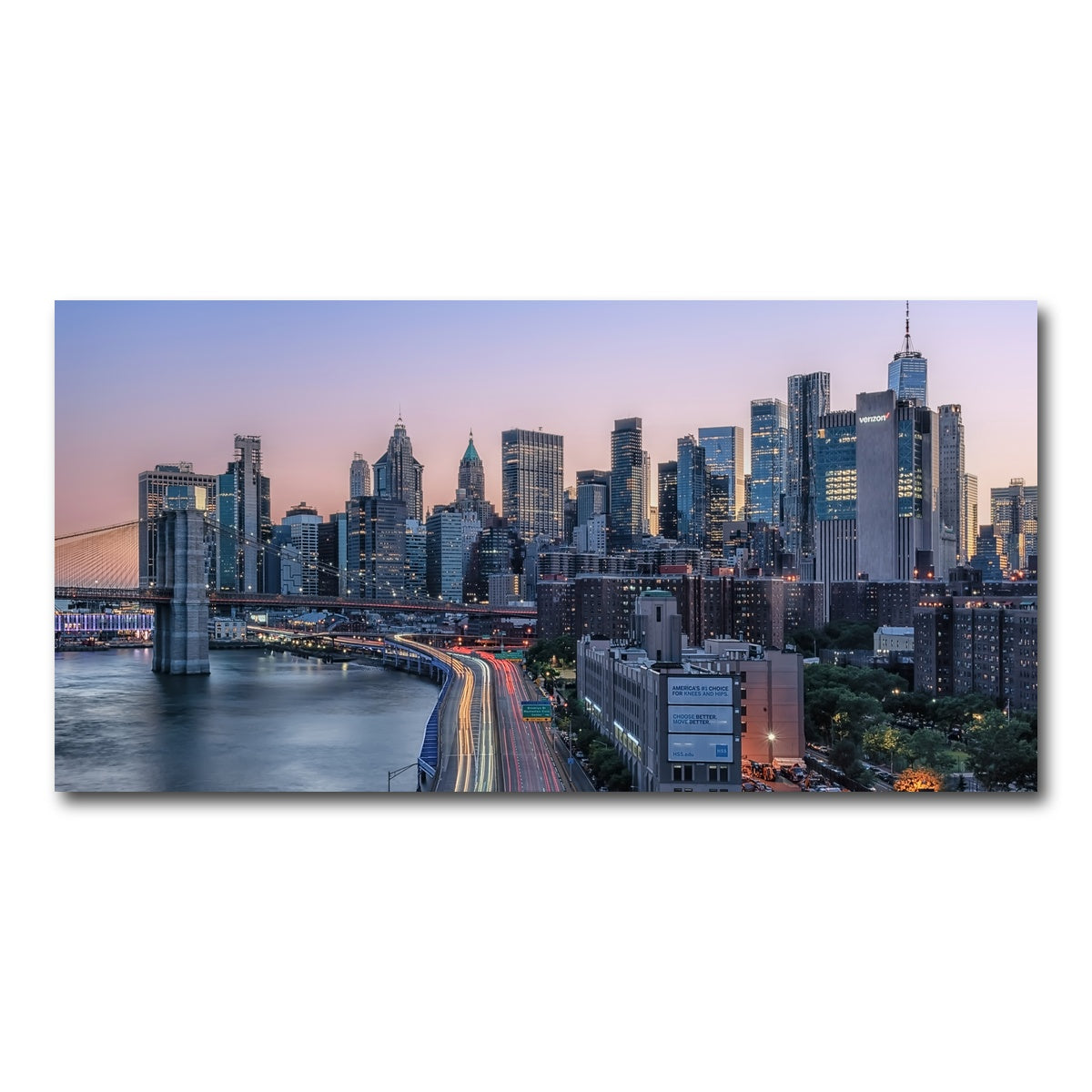 AUTO-MOCKUP WHITE | Manhattan Sunset | 1 Piece | Gallery Wrap Canvas | group=2x1