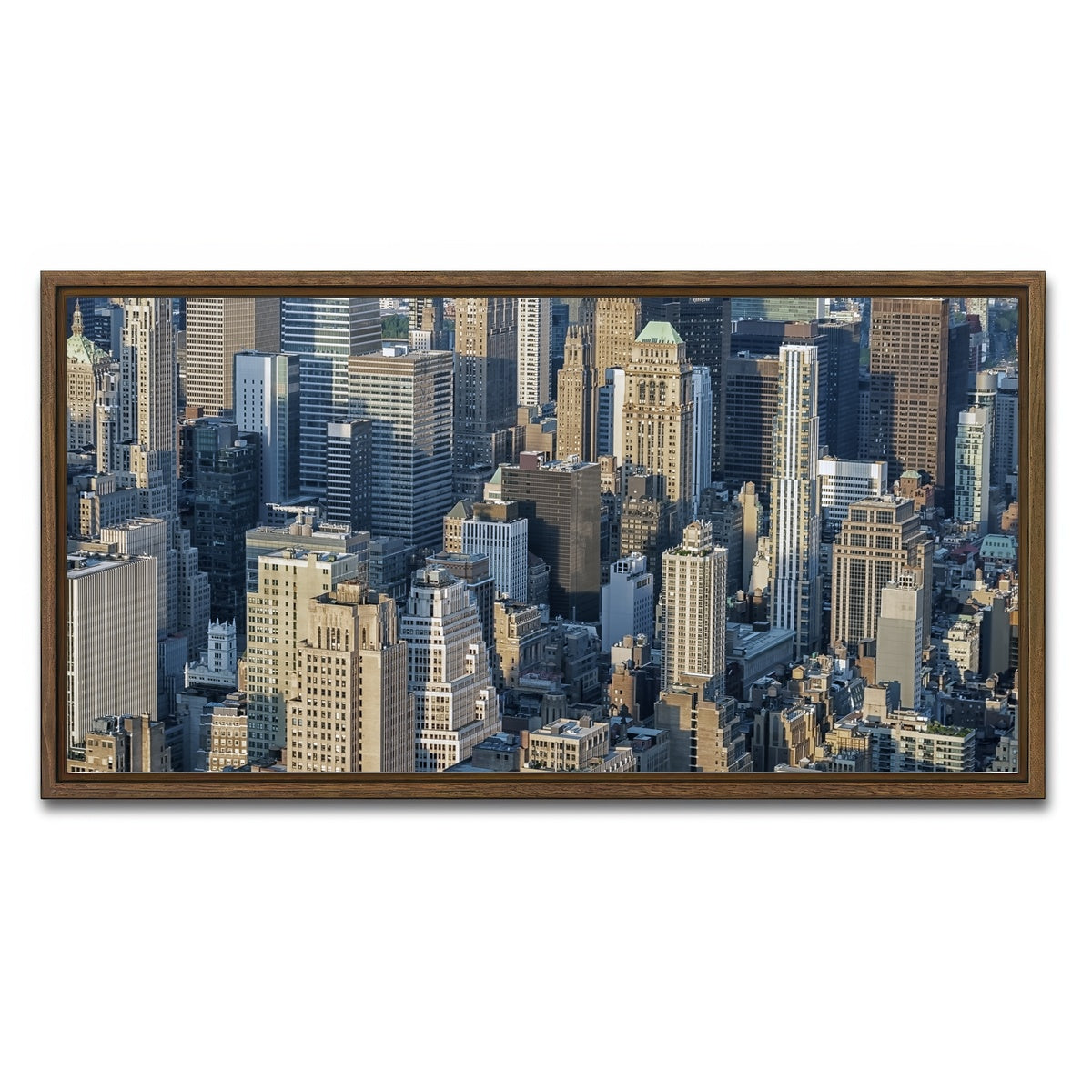 AUTO-MOCKUP WHITE | Manhattan | 1 Piece | Walnut Framed Canvas | group=2x1