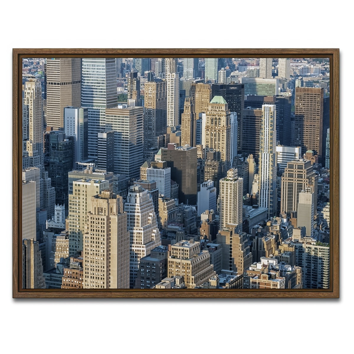 AUTO-MOCKUP WHITE | Manhattan | 1 Piece | Walnut Framed Canvas | group=4x3