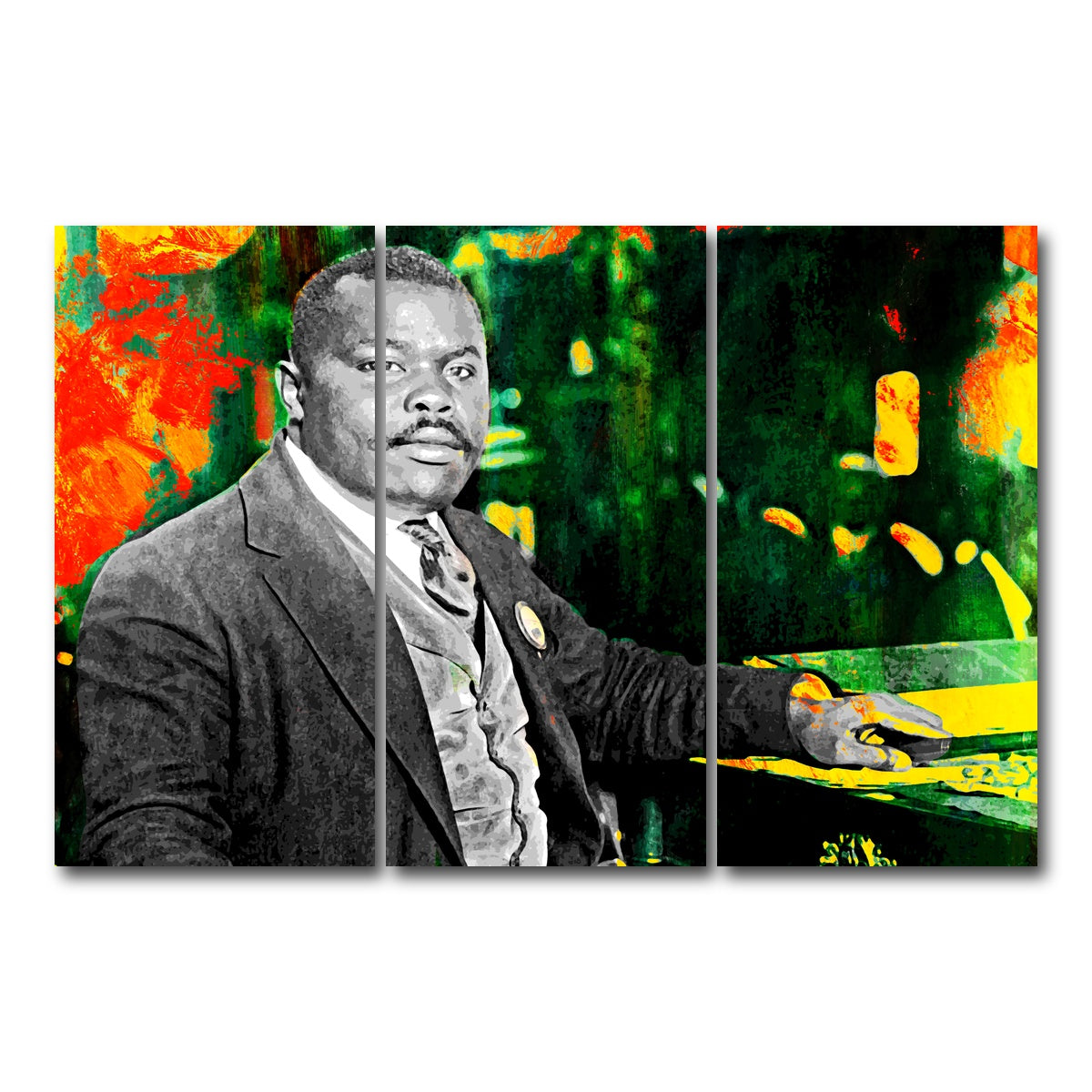 AUTO-MOCKUP WHITE | Marcus Garvey | 3 Piece | Gallery Wrap Canvas | group=12x24