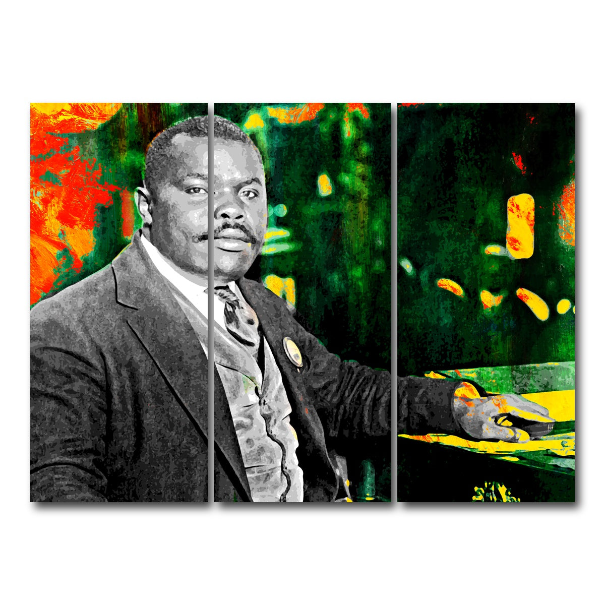 AUTO-MOCKUP WHITE | Marcus Garvey | 3 Piece | Gallery Wrap Canvas | group=8x18