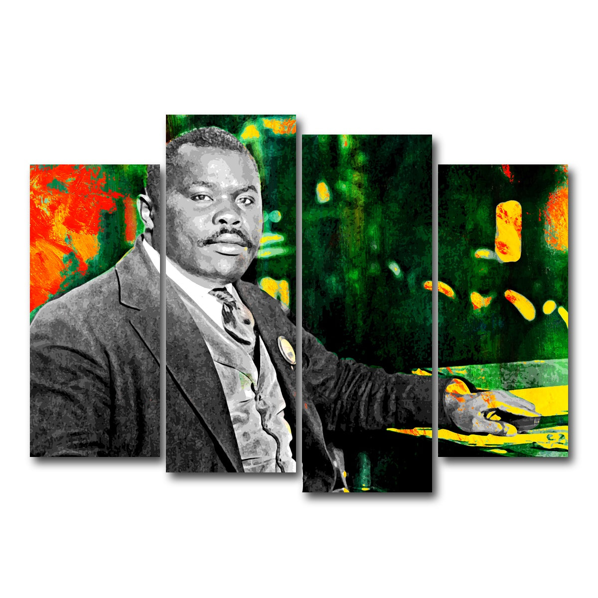 AUTO-MOCKUP WHITE | Marcus Garvey | 4 Piece | Gallery Wrap Canvas | group=4_normal
