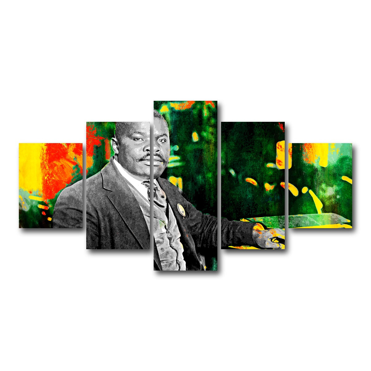 AUTO-MOCKUP WHITE | Marcus Garvey | 5 Piece | Gallery Wrap Canvas | group=5_short