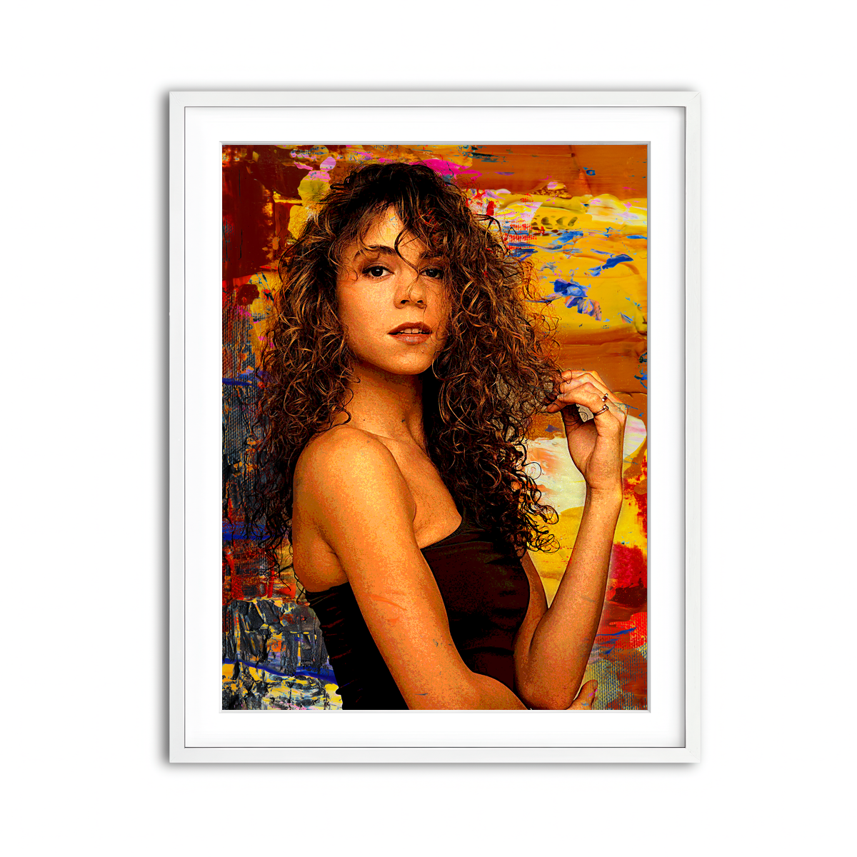 Framed Print 3x4 White