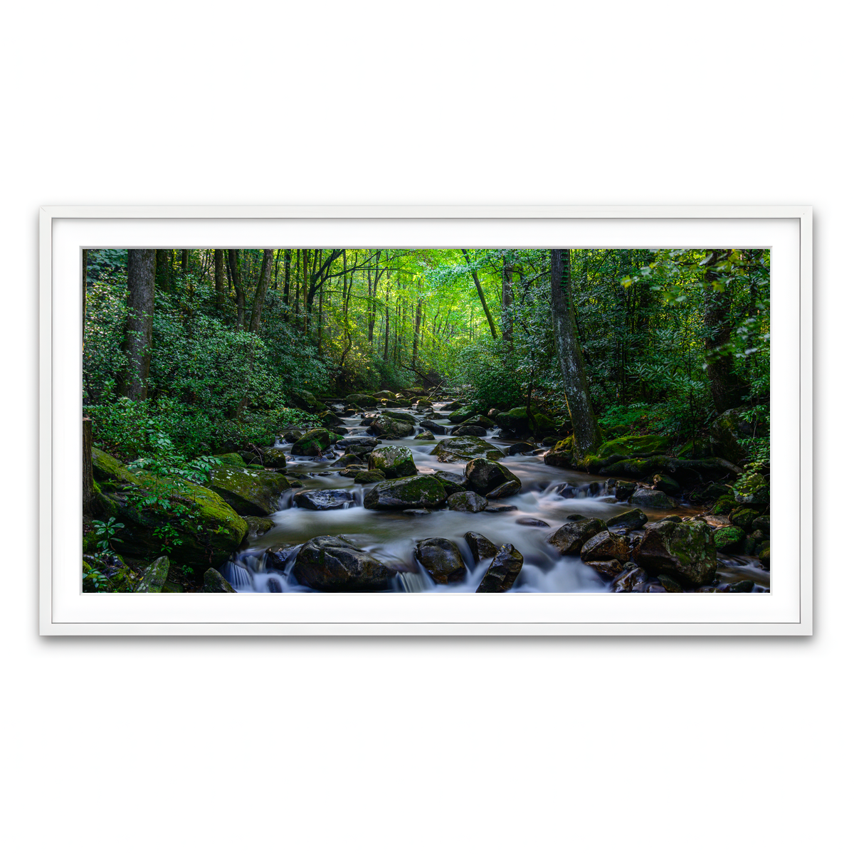 Framed Print 2x1 White