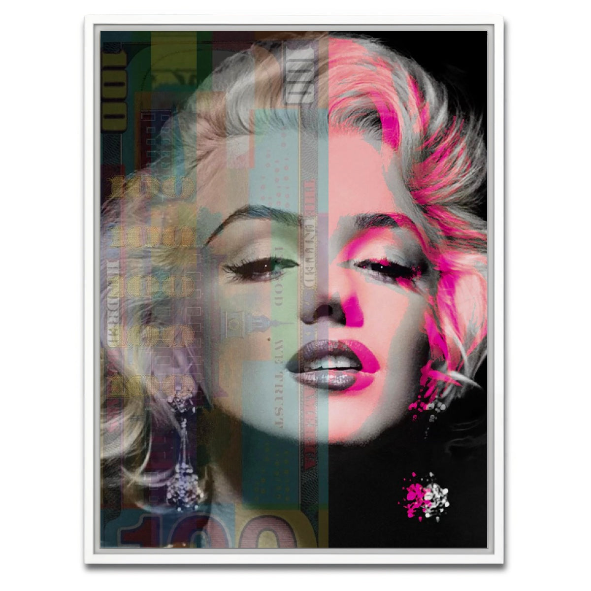 AUTO-MOCKUP WHITE | Marilyn 100 | 1 Piece | White Framed Canvas | group=3x4