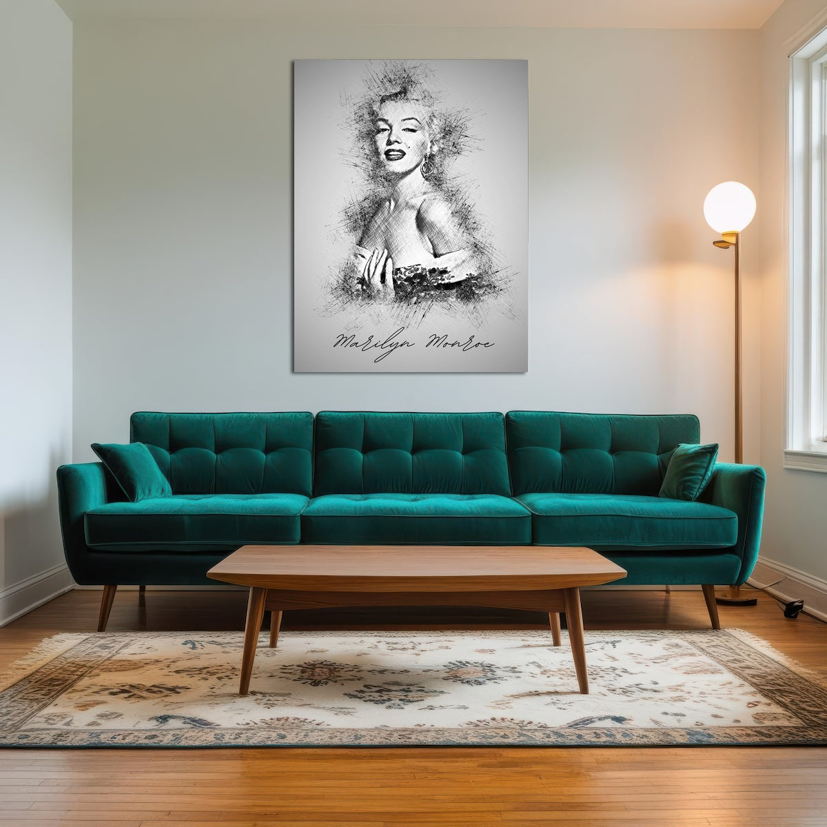 AUTO-MOCKUP ROOM | Marilyn Monroe Sketch