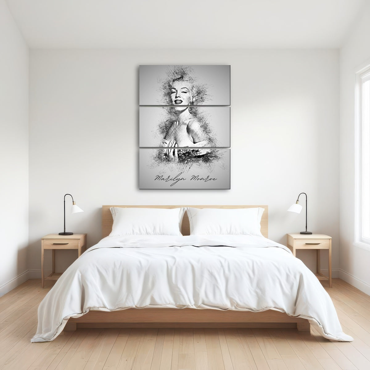 AUTO-MOCKUP ROOM | Marilyn Monroe Sketch