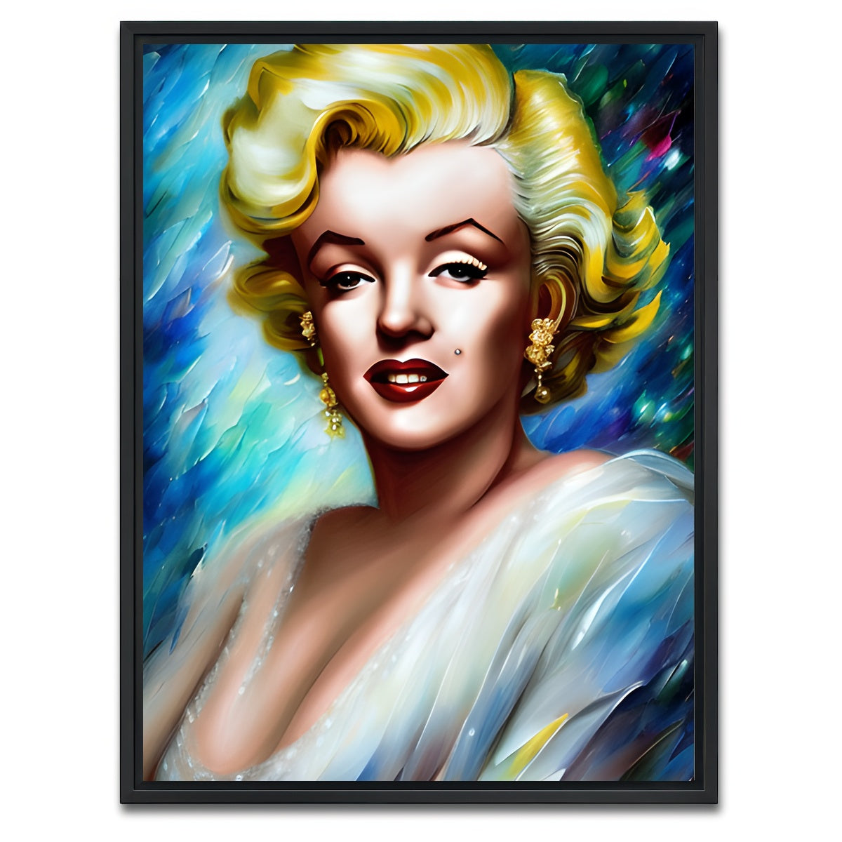 AUTO-MOCKUP WHITE | Marilyn Monroe | 1 Piece | Black Framed Canvas | group=3x4