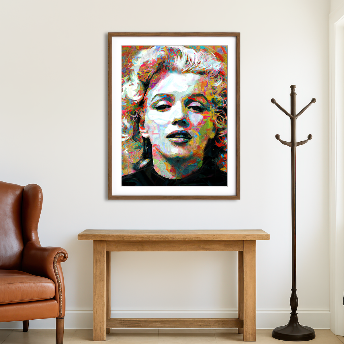 AUTO-MOCKUP ROOM | Marilyn Paint Wall Art