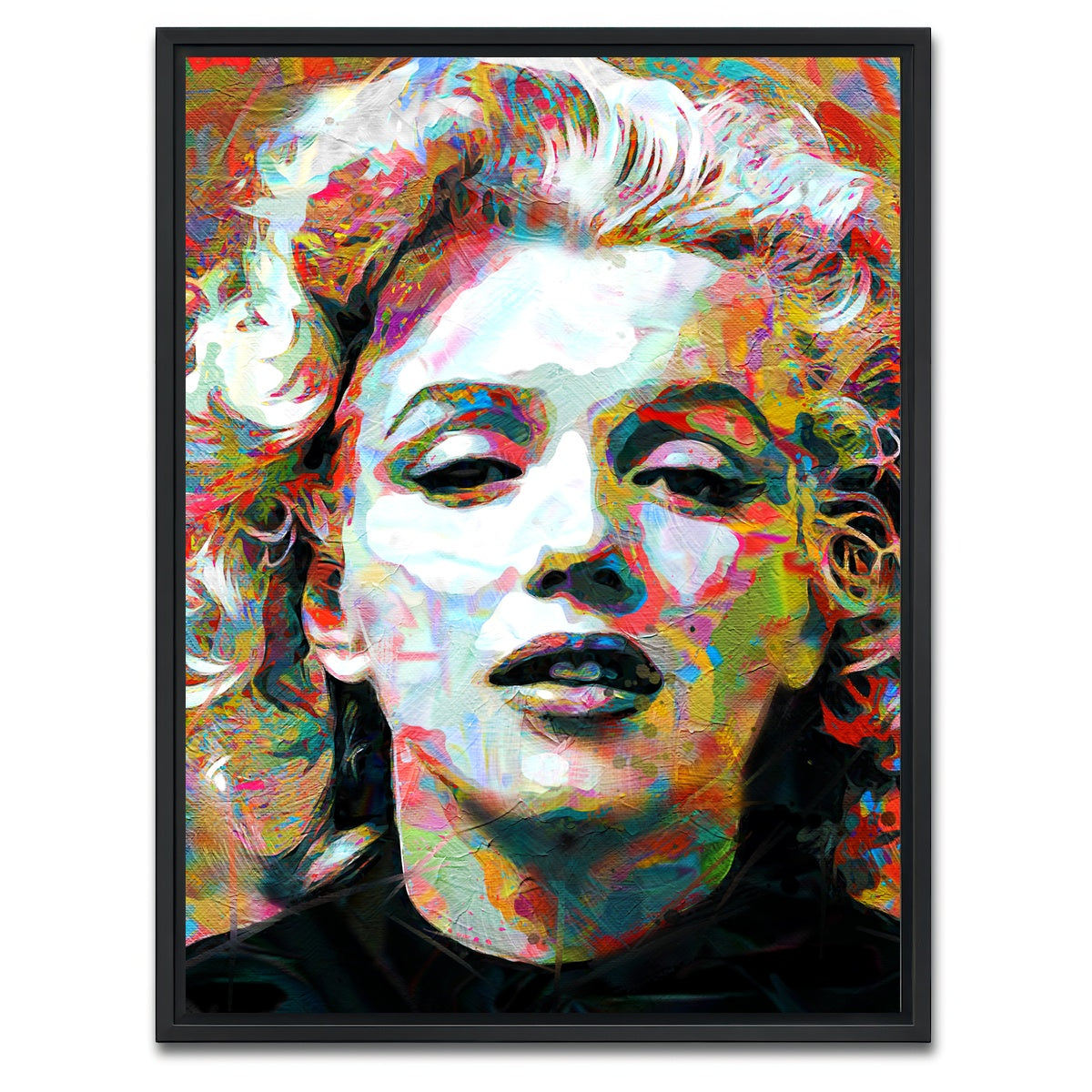 AUTO-MOCKUP WHITE | Marilyn Paint | 1 Piece | Black Framed Canvas | group=3x4