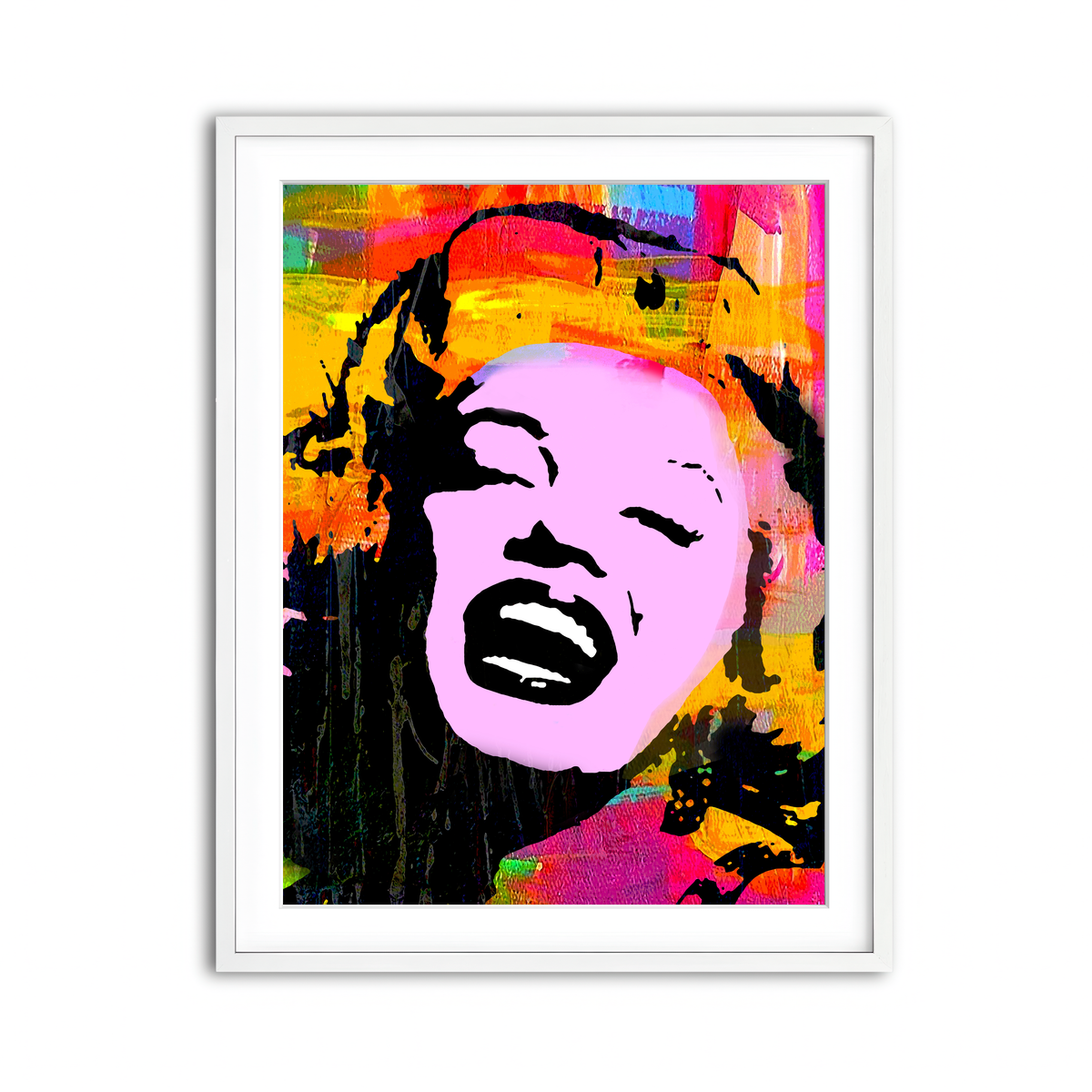 Framed Print 3x4 White