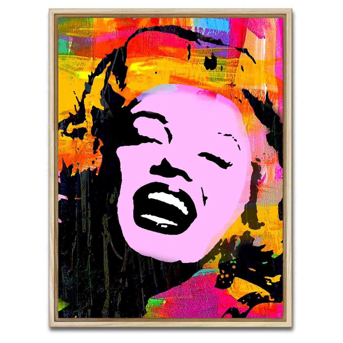 AUTO-MOCKUP WHITE | Marilyn Pink | 1 Piece | Natural Framed Canvas | group=3x4