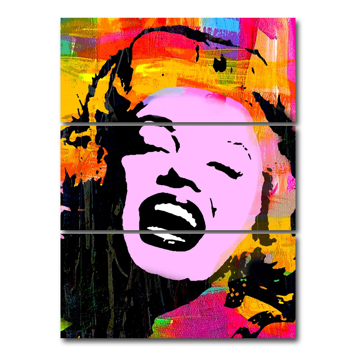 AUTO-MOCKUP WHITE | Marilyn Pink | 3 Piece | Gallery Wrap Canvas | group=8x18_stacked